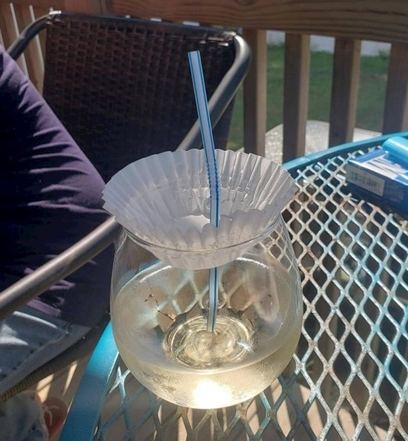 Kako spriječiti muhe i ose da ulaze u vaše piće? Vrlo jednostavno...