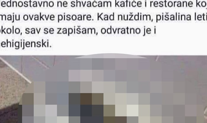 "Zbunjeni" muškarac objavio je fotku iz muškog WC-a i napisao tekst koji je nasmijao društvene mreže