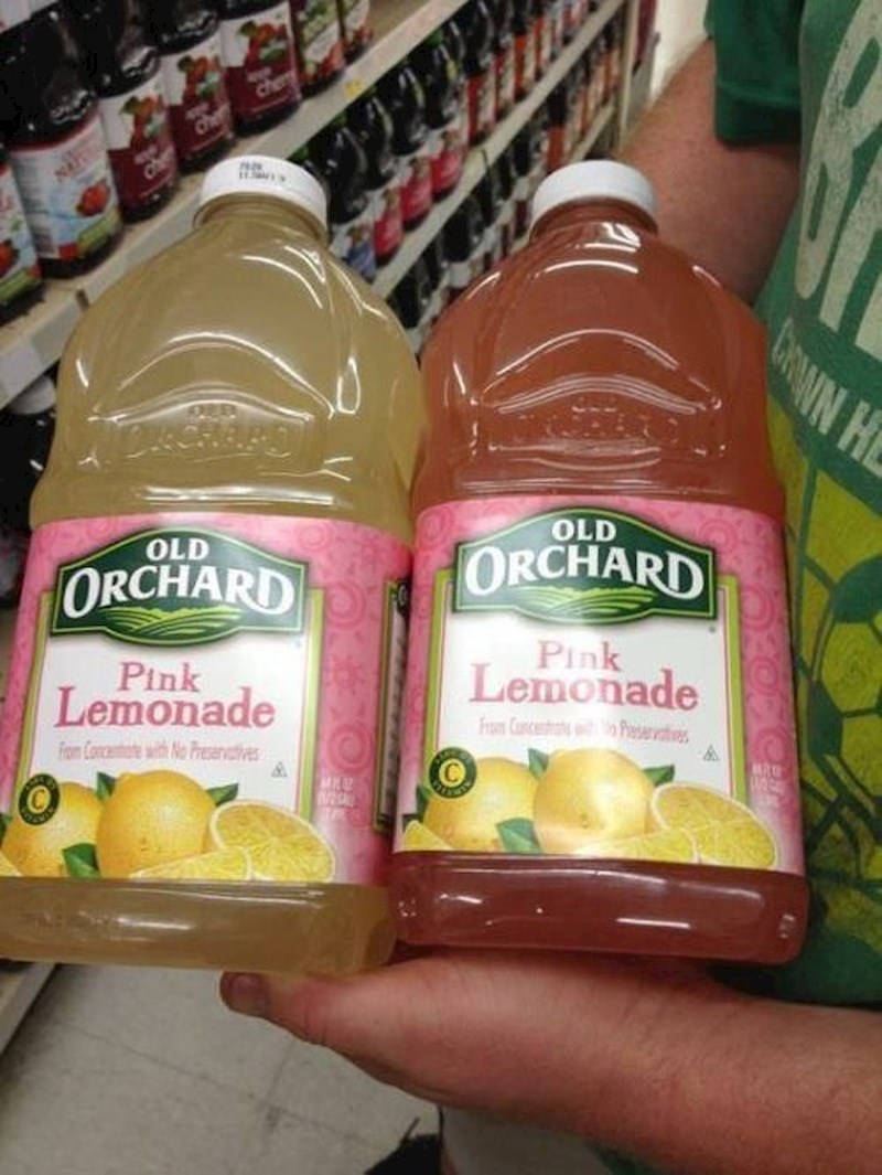 Isti sok, različita boja.