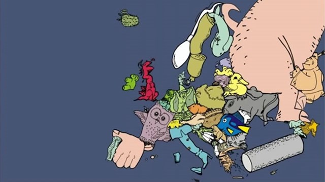 Nijemac je pokazao na što ga podsjeća oblik europskih država, pogledajte kako je BiH prošla i kad sve spojimo, dobijemo ovo...