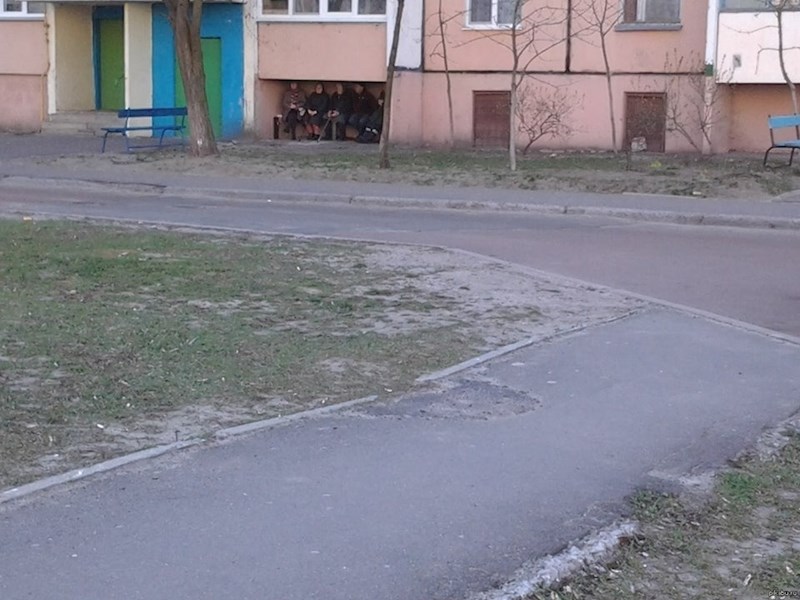 Ova grupa bakica je našla čudno mjesto za tračanje...