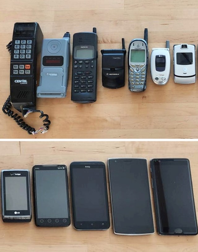 Ovako izgleda evolucija mobilnih telefona u posljednjih 20 godina...