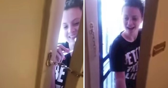 VIDEO Djevojka je snimila kako bez problema otvara vrata sa zaštitnim lancem