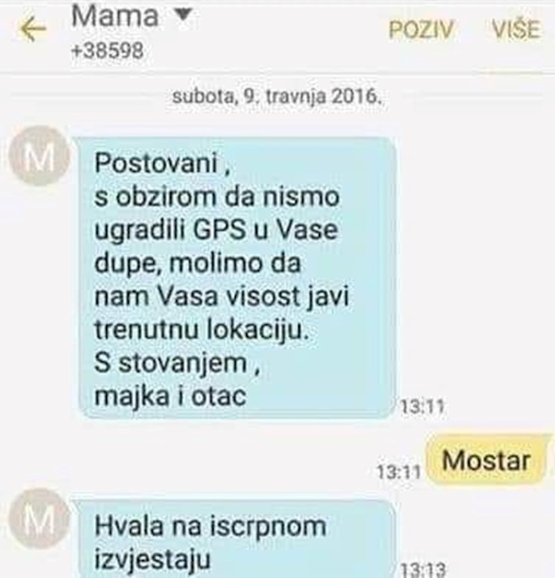 Pročitajte njen "službeni dopis":