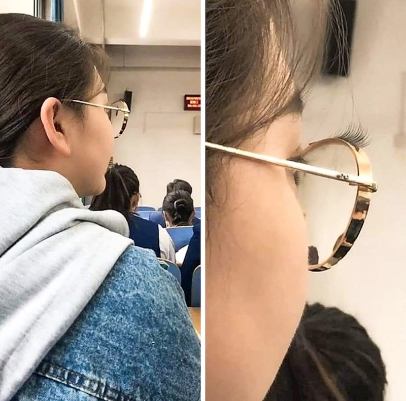 Evi zbog čega svi misle da ova djevojka ima velike trepavice.