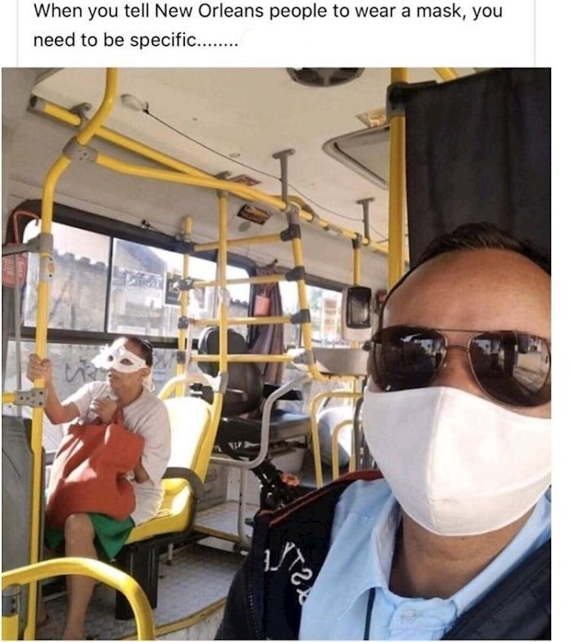 Krivo je shvatila nošenje maske...