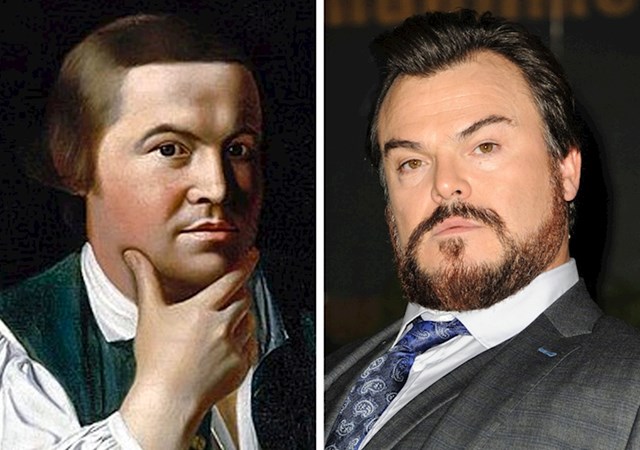 Poznati američki srebrnar Paul Revere i glumac Jack Black