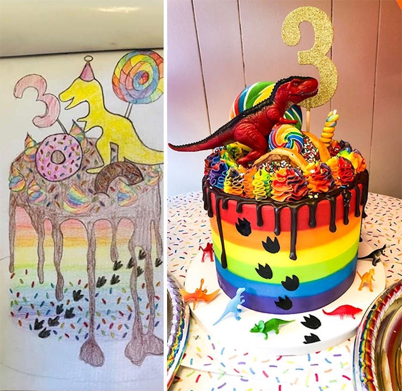 "Naš 3-godišnjak nam je ispričao kakvu tortu želi za rođendan. Nacrtali smo je prateći njegove upute i naručili istog dana. Slastičarna je odradila nevjerojatno dobar posao."