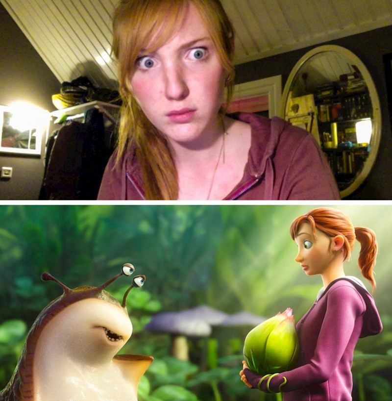 "Saznala sam da izgledam kao Mary Katherine iz crtića 'Epic'."