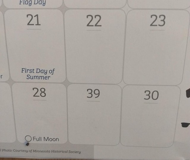 Trebali su pregledati ovaj kalendar.