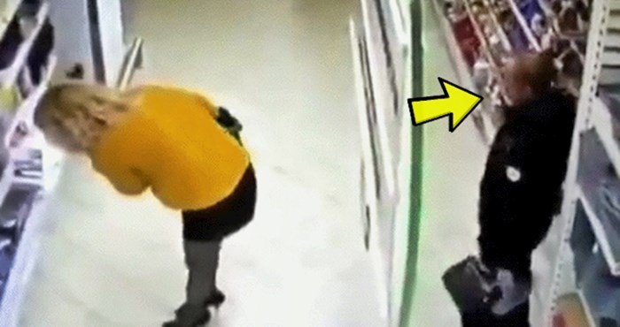 Nadzorna kamera snimila čudaka u supermarketu: Zbog ovoga se osramotio na internetu