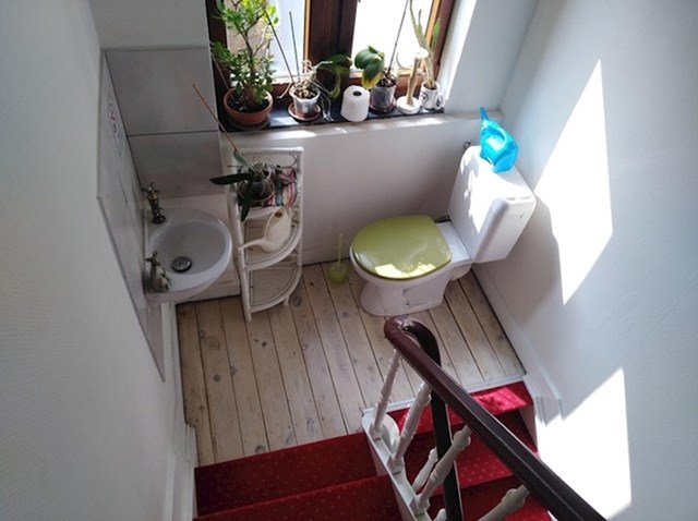 "Rezervirao sam apartman preko Airbnb-a. Vlasnik nije stavio sliku kupaonice / WC-a. Sad vidim zašto."