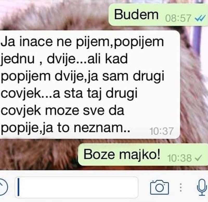 Evo što joj je mama napisala: