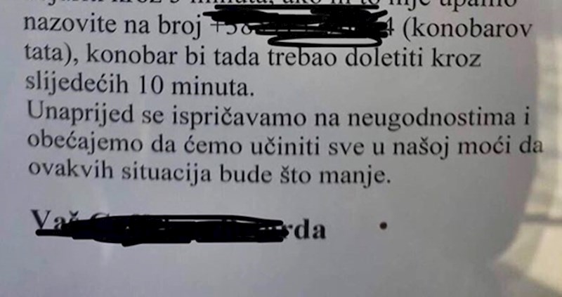 Vlasnik je objasnio gostima da kafić nije zatvoren, evo što se zapravo događa