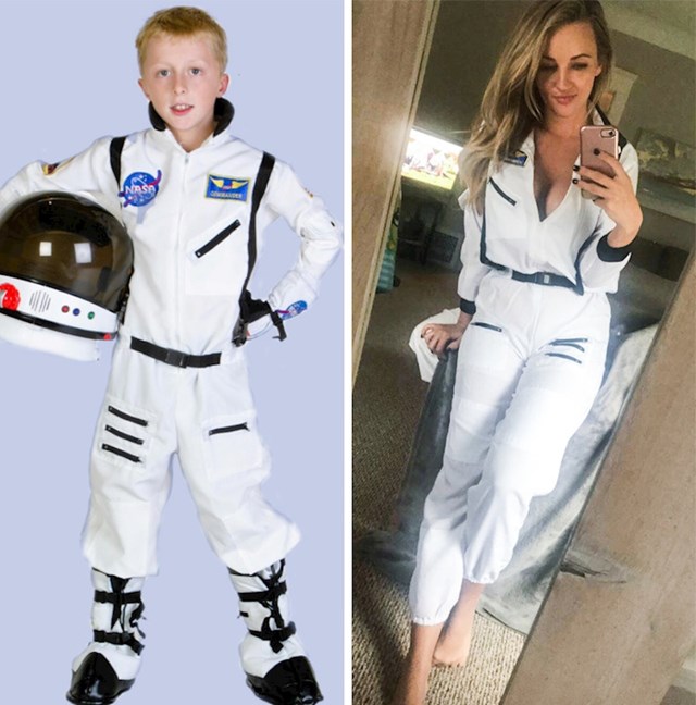 Mama je narućila kostim za 5-godišnjeg dječaka, bio je razočaran kad je vidio da njoj stoji bolje nego njemu.