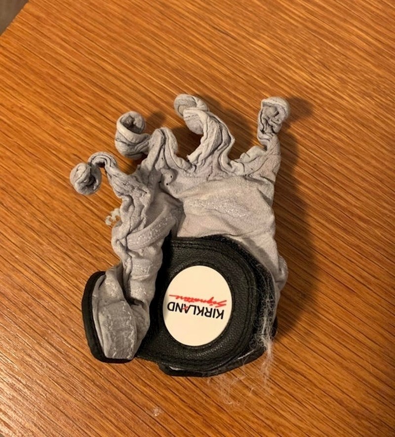 "Ovo se dogodi kad vam rukavica prije pranja ostane u džepu."