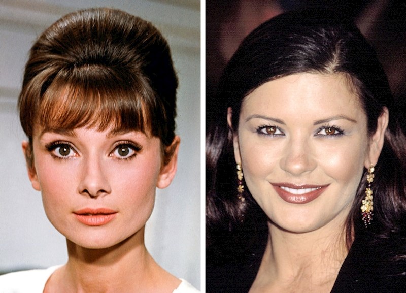 Audrey Hepburn i Catherine Zeta-Jones s 34 godine