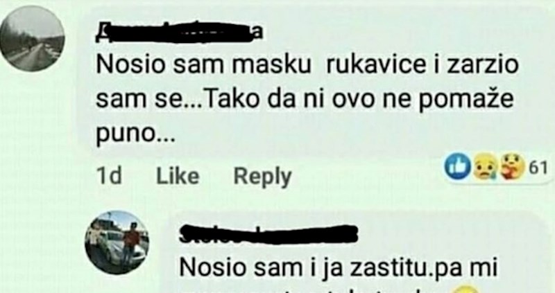 Na Facebooku su raspravljali o maskama, jedan komentar ih je sve nasmijao