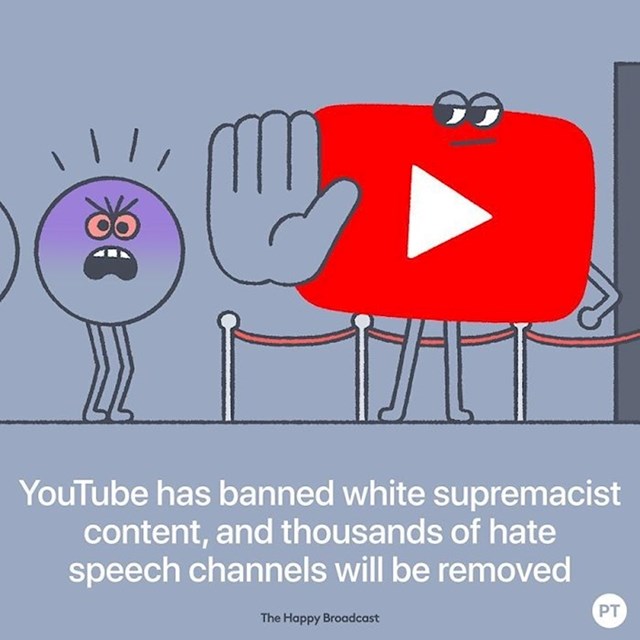 YouTube je zabranio sadržaj koji potiče rasizam i tisuće videa koji sadrže govor mržnje biti će izbrisano.