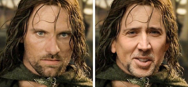 Nicolas Cage kao Aragorn (Gospodar prstenova)