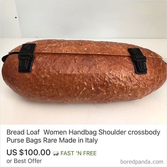 Ženska torbica u obliku kruha