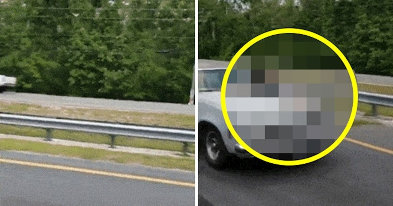 Auto mu se počeo približavati na autocesti, a onda je vozač ugledao šokantan prizor