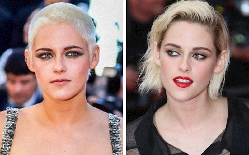 Kristen Stewart snimka film "Underwater" koji izlazi tek 2020. godine. Glumi inženjerku Noru koja ima jako kratku kosu.