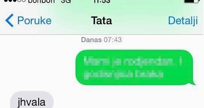 Tata je od djeteta rano ujutro dobio poruku koja ga je spasila