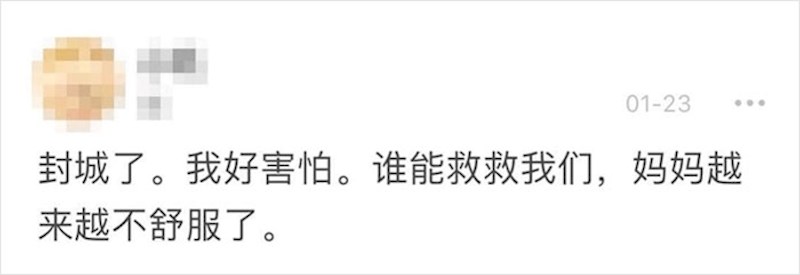 "Stavili su moj grad u karantenu, bojim se. Trebamo pomoć, mojoj mami je sve gore."