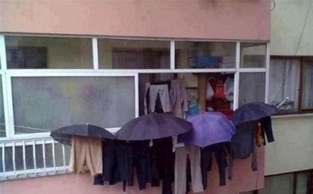 Sušenje odjeće moguće je i kad pada kiša.