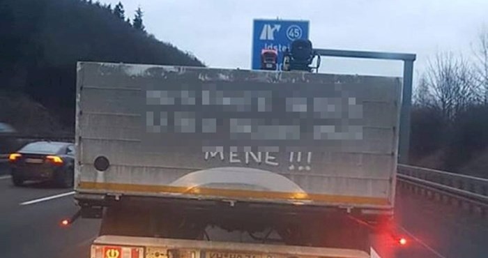 Balkanac je u Njemačkoj ostavio natpis na kamionu pa postao hit na internetu