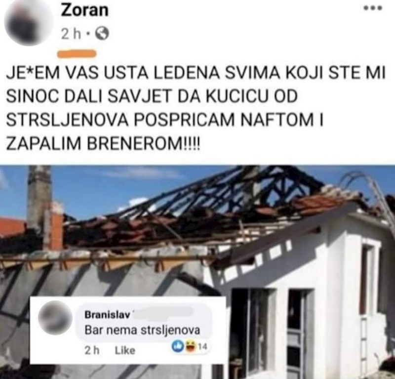 Jedan komentar ga je još više naživcirao...