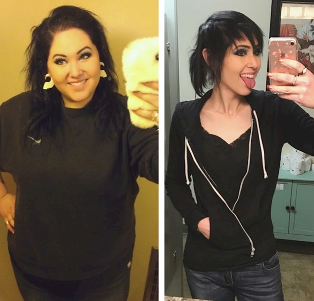 "Ja prije i nakon što sam skinula 85 kg"