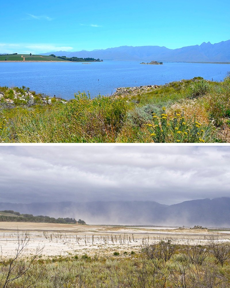 I Theewaterskloof Dam u Južnoafričkoj Republici je prošlost.