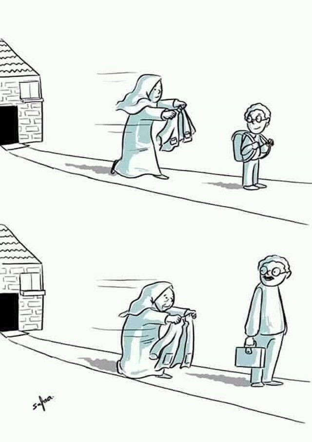 I  za kraj jedna dirljiva ilustracija... Neke stvari se nikad ne mijenjaju. ❤️