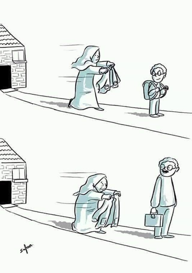 I za kraj jedna dirljiva ilustracija... Neke stvari se nikad ne mijenjaju. ❤️