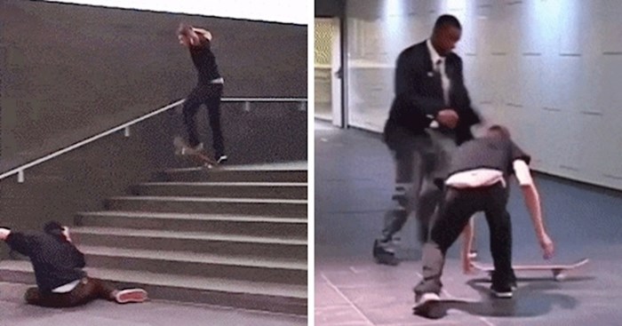 Mladići su snimali trikove sa skateboardom, a onda ih je živčani prolaznik šokirao reakcijom