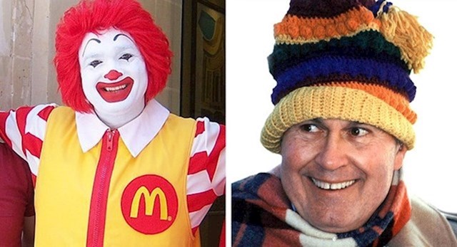 11 manje poznatih lica koja se kriju iza poznatih likova i reklama ronald mcdonald i willard scott