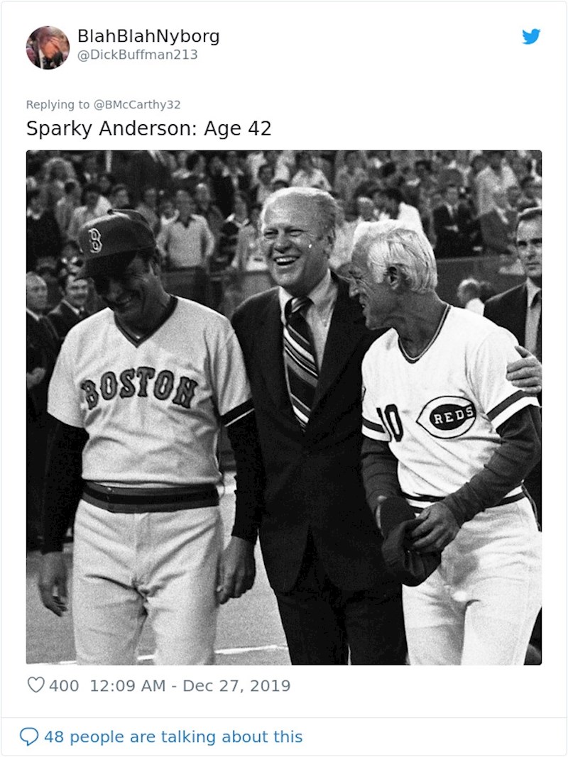 Sparky Anderson (igrač baseballa) kad je imao 42 godine...