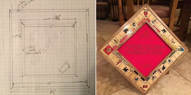 Od brata je dobila ručno napravljenu Monopoly ploču.