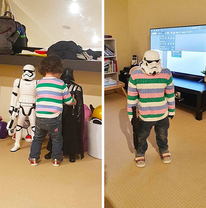 Onaj trenutak kad shvatiš da ti je kćerkica visoka kao Star Wars lutke koje imaš...