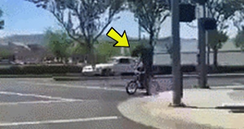 Vozač nije znao što da misli kad je vidio ovog mladića na biciklu, pogledajte što je radio