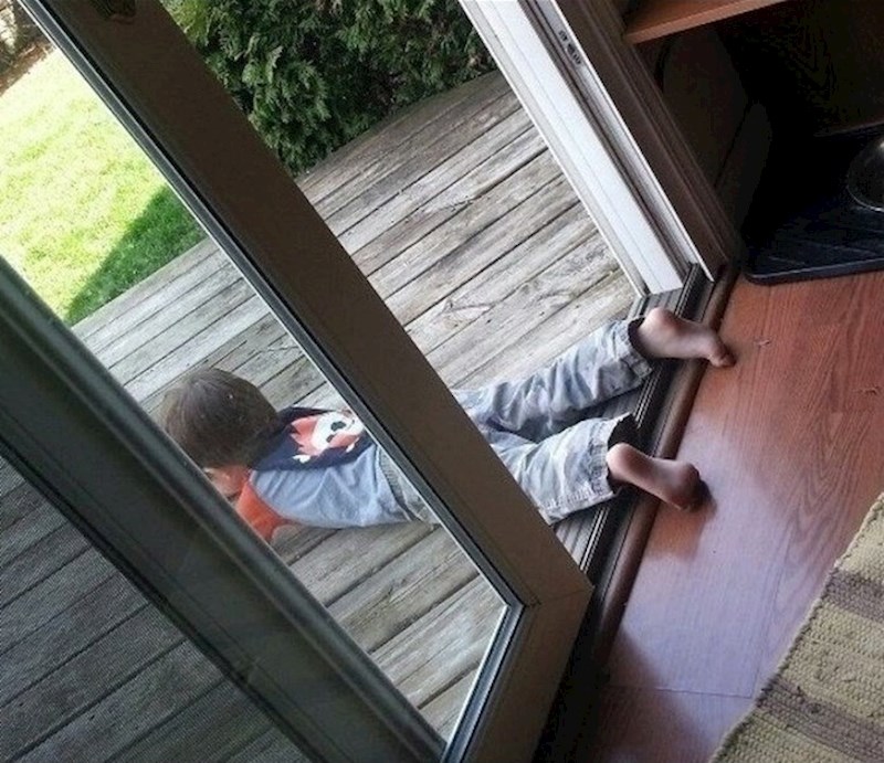 "Nešto smo radili u dvorištu pa sam mu rekla da ne izlazi iz kuće..."