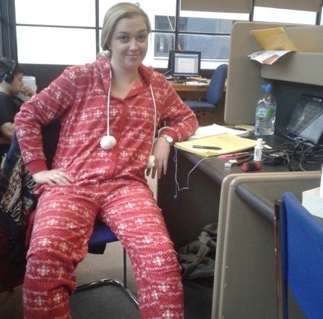 "Nitko mi nije vjerovao kad sam rekla da sam na posao otišla u pidžami. Ova slika je dokaz."