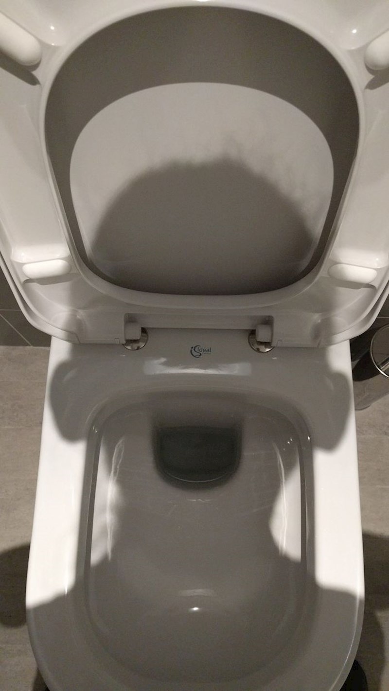 Kad je pogledao prema dolje, izgledalo je kao da se smije...