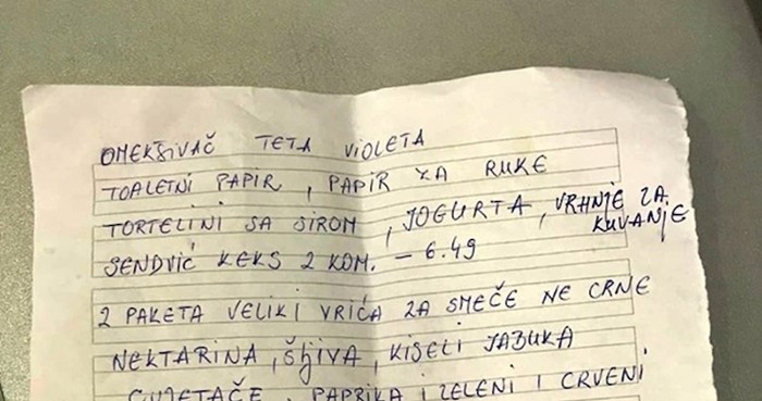 Kada žena pošalje muškarca u dućan: Slikao je listu koju mu je dala, odmah je htio odustati