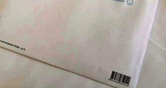 Pogledajte što je netko napisao na kuverti kako bi zbog virusa smirio primatelja