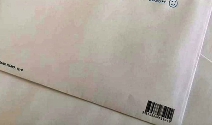 Pogledajte što je netko napisao na kuverti kako bi zbog virusa smirio primatelja