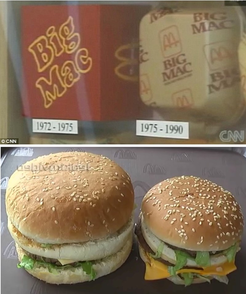 McDonald'sov Big Mac je prije bio puno veći.