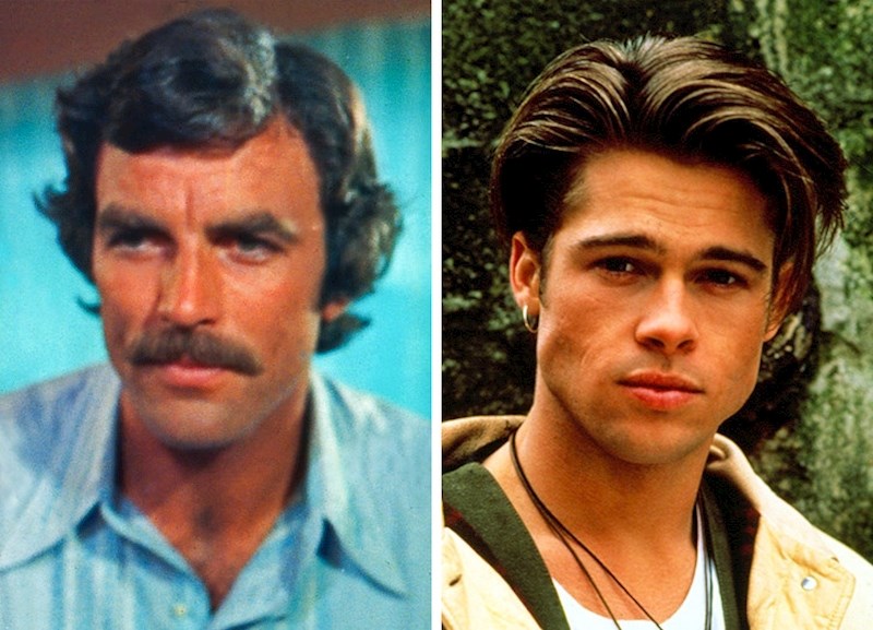 Tom Selleck i Brad Pitt s 27 godina